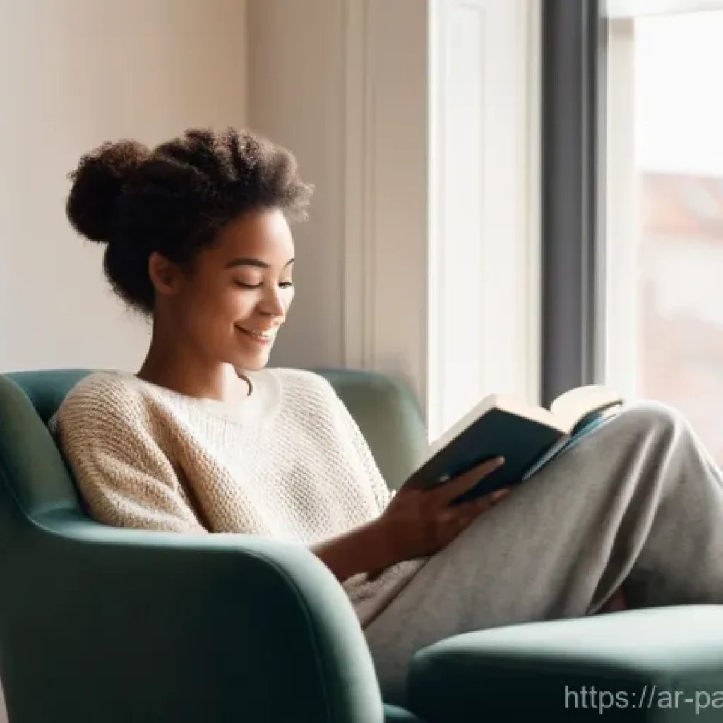 데이터 라벨링에서의 기술 혁신 사례 - **Prompt 1: Cozy Reading Nook**
    A heartwarming indoor scene featuring a young woman (around 25-3...