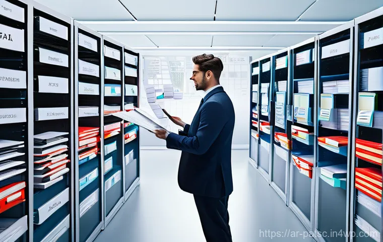 AI 데이터 라벨링 기법의 발전 방향 - **Prompt:** A dynamic split image illustrating the evolution of data classification. On the left, a ...