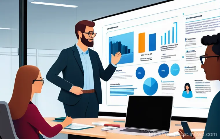 데이터 라벨링의 경쟁력 있는 전략 수립 - **Prompt:** A dynamic and futuristic digital artwork showcasing "Smart Labeling Tools and Automated ...