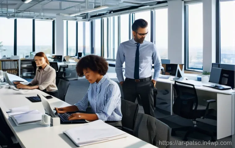 수동 데이터 라벨링과 자동화의 장단점 - **Prompt 1: The Artisan of Data Labeling**
    "A detailed, wide-angle shot of a diverse group of pr...