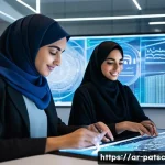 Home 7 AI 데이터 라벨링의 글로벌 시장 분석 - **Prompt:** A dynamic and brightly lit futuristic data classification center in a modern Arabian cit...